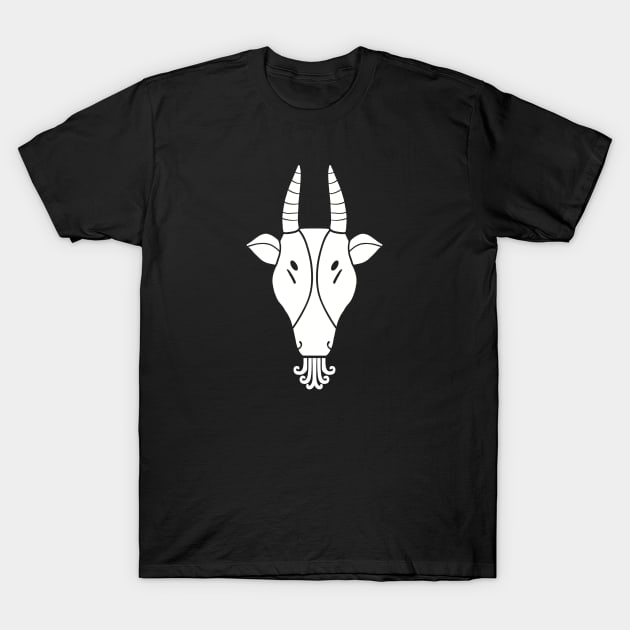 Capricorn Symbol T-Shirt by ZRM 